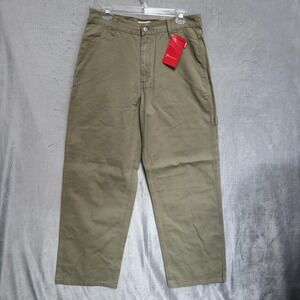 Vintage Levis Carpenter Pants Mens 31x30 Green 100%‎ Cotton 539 Utility Workwear